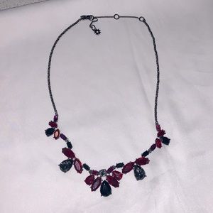 Marchesa black and red necklace